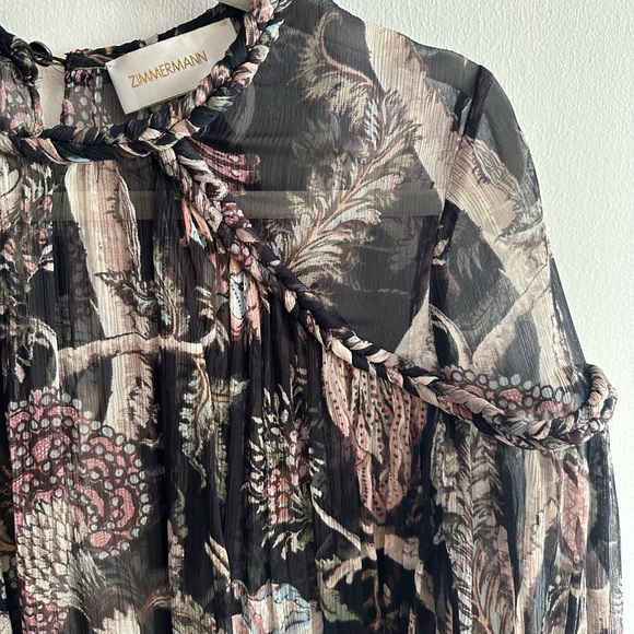 Zimmermann Lavish Braided Blouse, size 1 (US size 2-4) silk - Picture 2 of 2